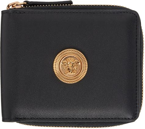 versace black bifold medusa wallet|Black Medusa Biggie Bifold Wallet by Versace on Sale .